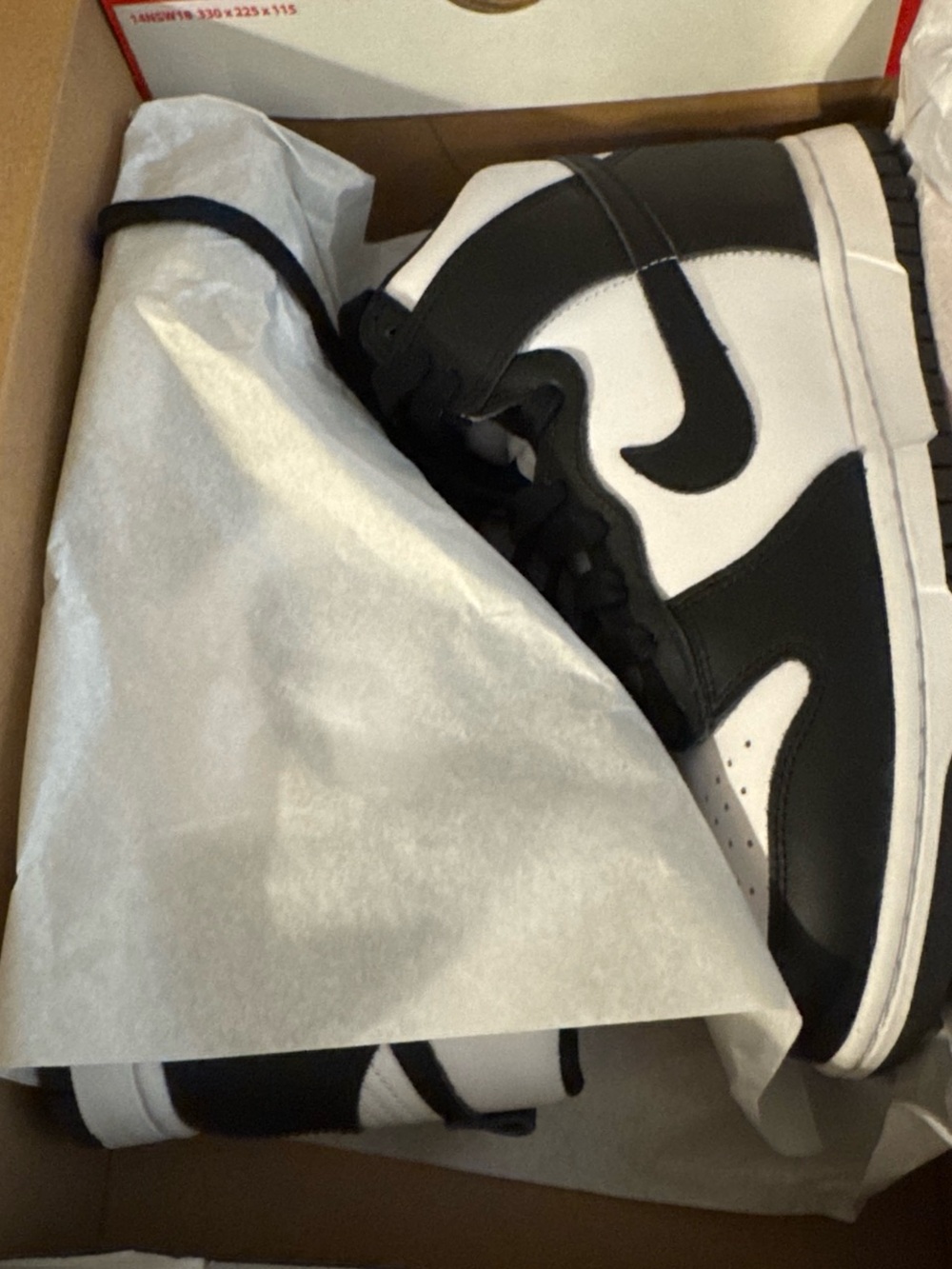 Nike Dunk High Sneakers - White, Black, University Red